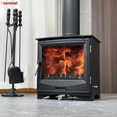 精选senmei森美欧式 铸铁真火壁炉柴火取暖炉小型烧火采暖民宿农村