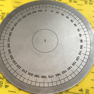 刻度盘无内孔圆盘角度盘机械配件圆盘150x0x2 A004直销 恒久万丰