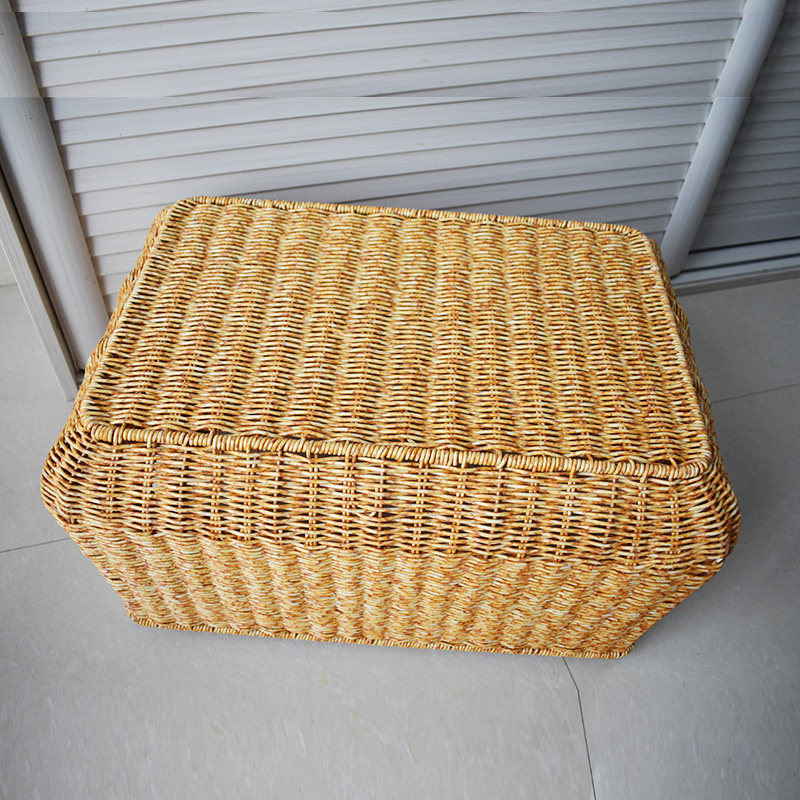 精选仿藤篮简约木把手整理筐零食筐杂物收纳篮脏衣篮卧室换洗衣物,收纳整理,其他收纳篮,淘宝优惠券,粉丝福利购,淘宝优惠卷
