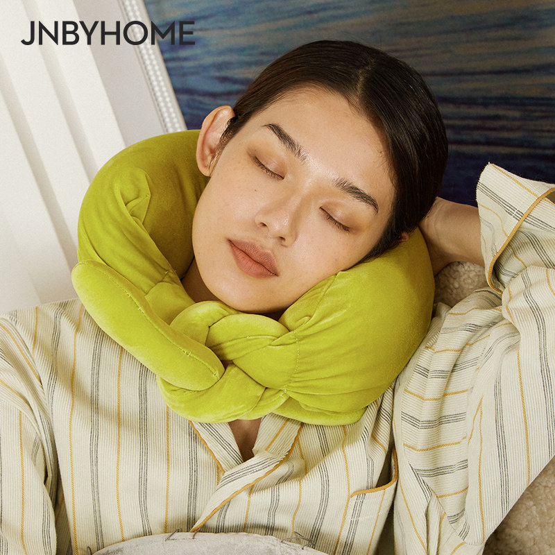 JNBYHOME江南布衣旅行U型枕可折叠复古便携柔软护颈枕午睡护脖枕