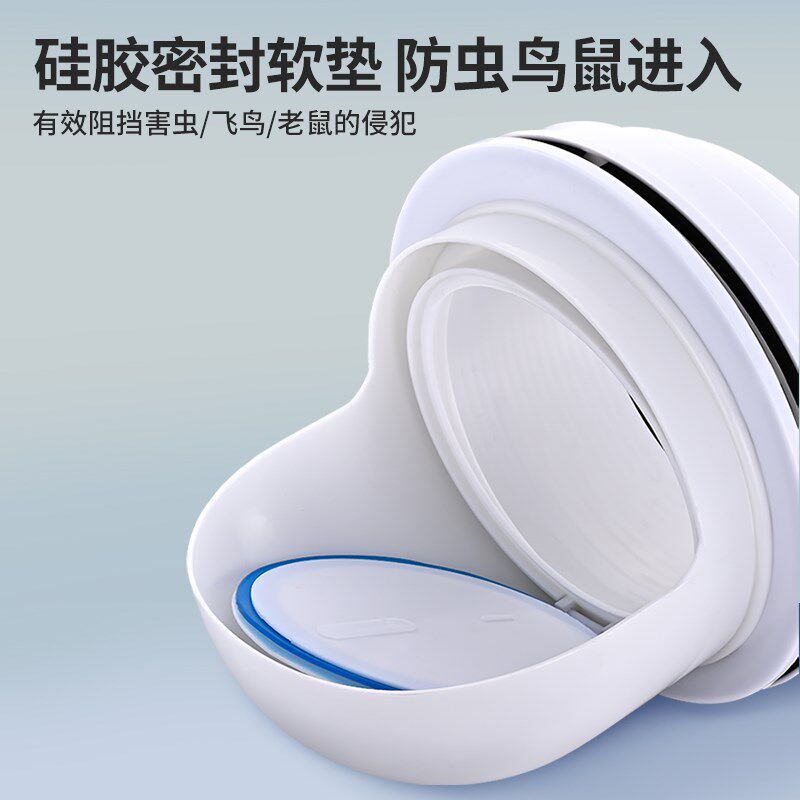 外墙抽油烟机止回阀防回风厨房穿墙止逆阀玻璃窗用室外帽家用烟道