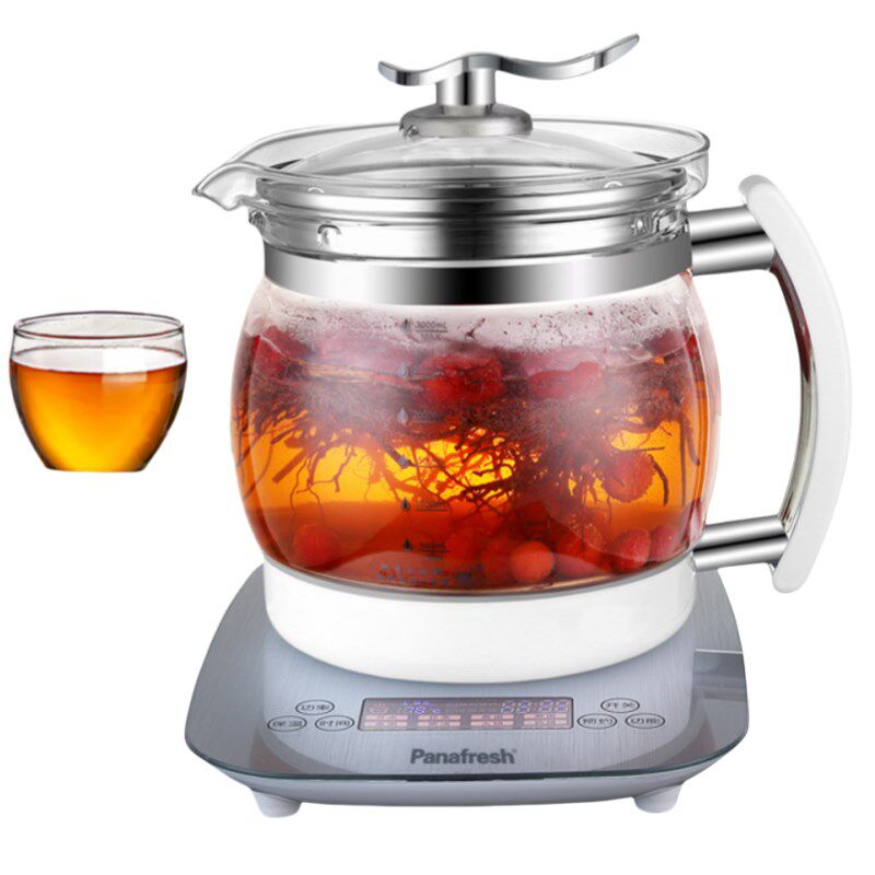 3升4升大容量玻璃养生壶煮茶壶中药电煎壶全自动煎药壶中药壶熬药
