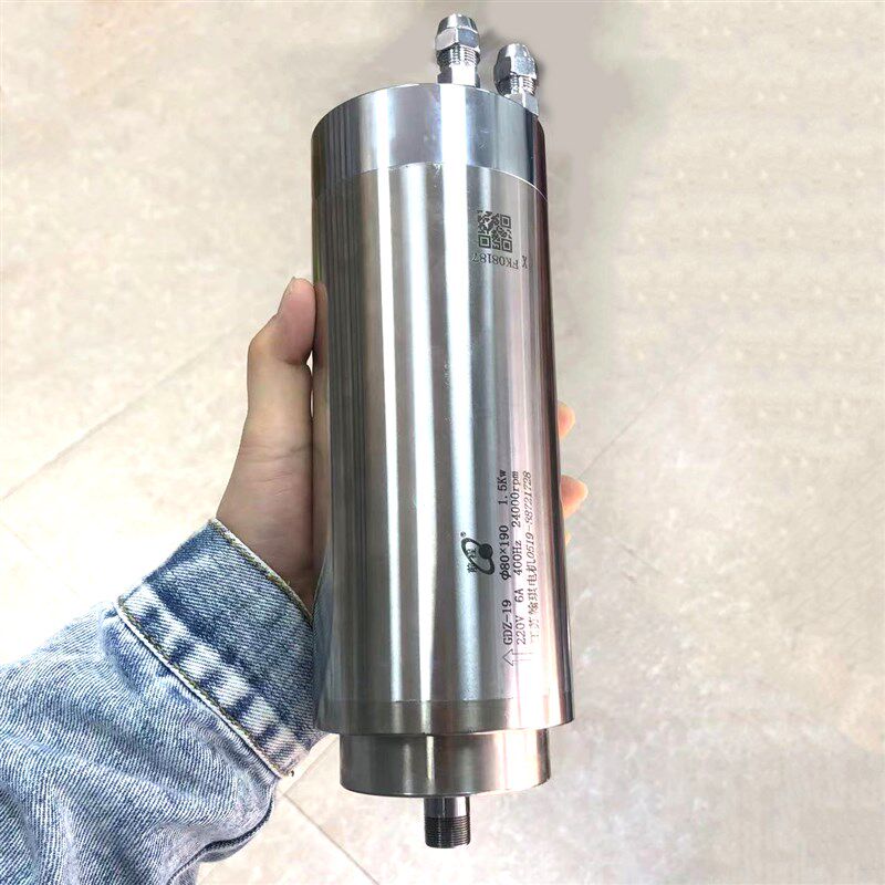玉邦雕刻机原装主轴电机1.5kw水冷高速电翰琪前程主轴玉雕机配件