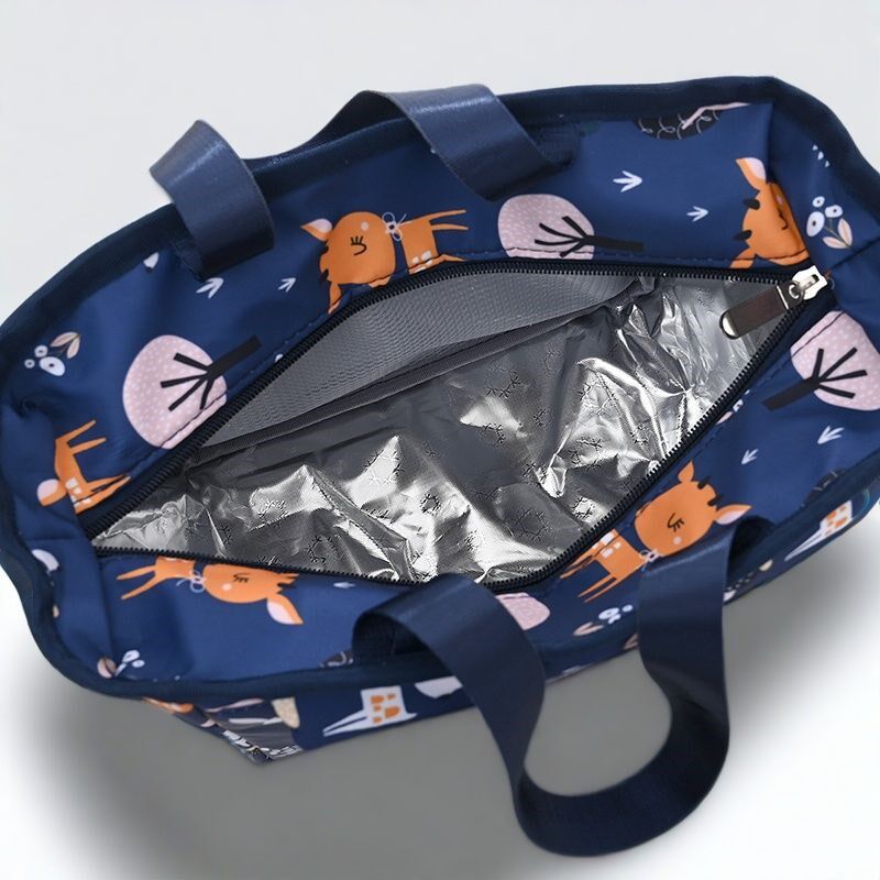 防水牛津布大容量铝箔手提便当包保温饭盒袋上班族学生带饭野餐包