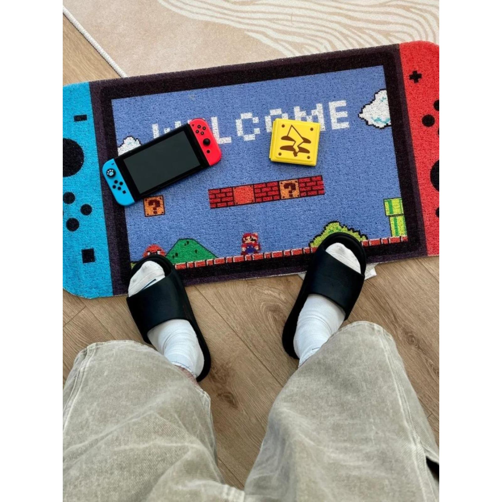 开关卧室阳台凸窗毛毯易保养彷羊绒地毯耐磨防滑床头毯入口门地垫