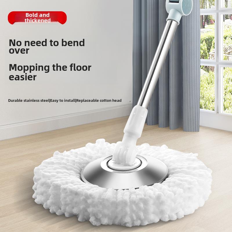 旋转拖把杆通用单手柄销售单杆手压一体化好拖把通用盘杆更换配件