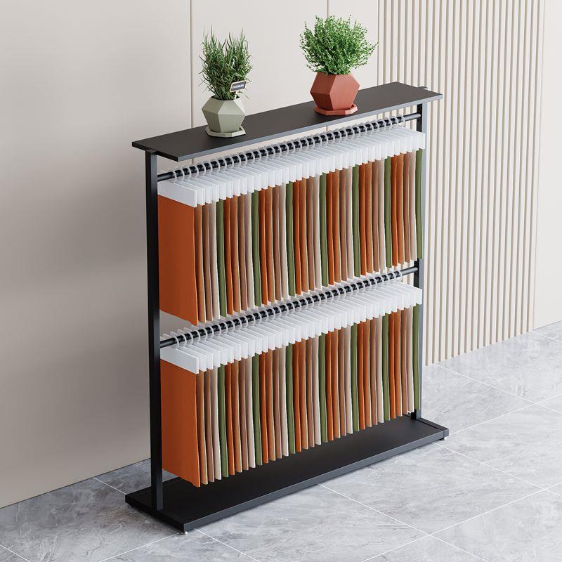 面料色卡展示架落地布料吊卡展示柜布匹样品架子中岛布艺色板货架