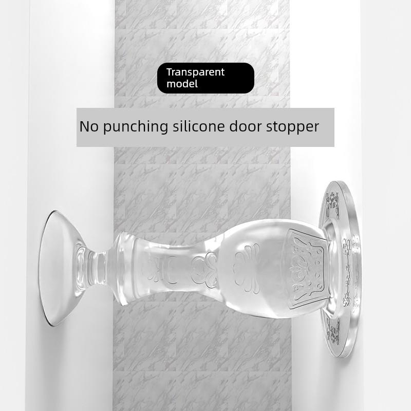 防撞硅胶门挡，无声门吸，无冲孔新型不干胶门触门顶安全门卡缓冲