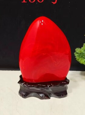 精选包邮鸡血红室内摆件家居办公室装饰收藏礼品红色石头风水镇宅