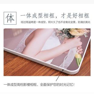 全家福婚纱照相框挂墙高级感宫格儿童照片打印加相框定制来图定做