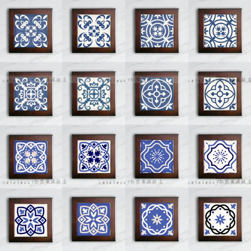 精品CASESAVVY凯瑟薇古典复古青花瓷陶瓷画瓷板画装饰画壁画摆件图片