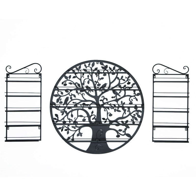 圆形壁挂展示架美甲店p指甲油胶架子铁艺化妆品货架欧式上墙置物