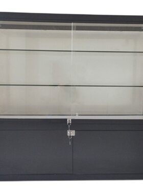 超市便利店柜台商用首饰饰品展示柜物品陈列柜零食U蛋糕食品玻璃