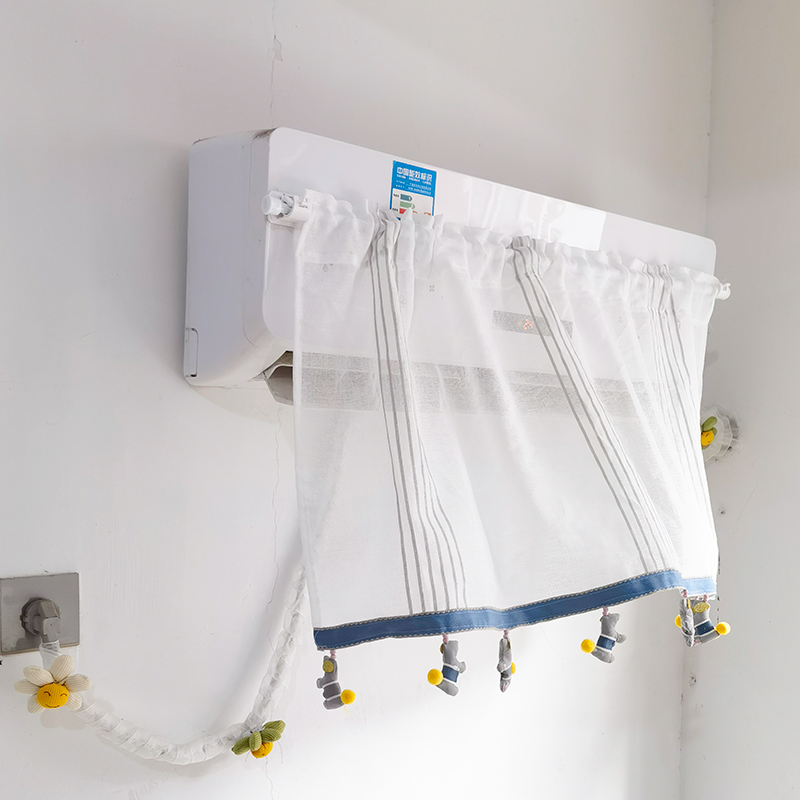 空调挡风a板纱帘防直吹冷气出风口档板门帘月子遮导风罩空调挡风