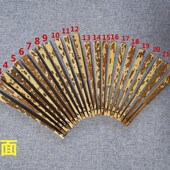 梅妃竹扇骨7 8寸二号湘妃鹿斑竹文玩扇子玉竹P芯苏工空白宣纸折扇