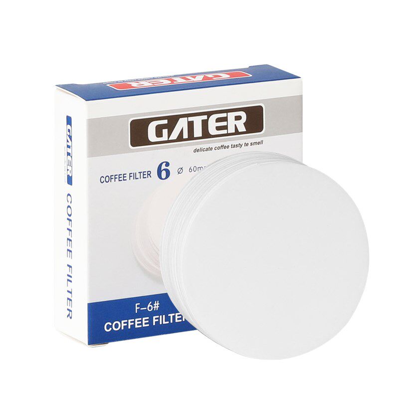 速发摩卡壶滤纸形0滤6法压壶冰滴美式咖啡机圆纸滴漏咖啡粉碗