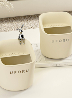 速发桌面垃圾桶家公创意高颜值可用办爱室桌子茶几餐桌专用茶水桶