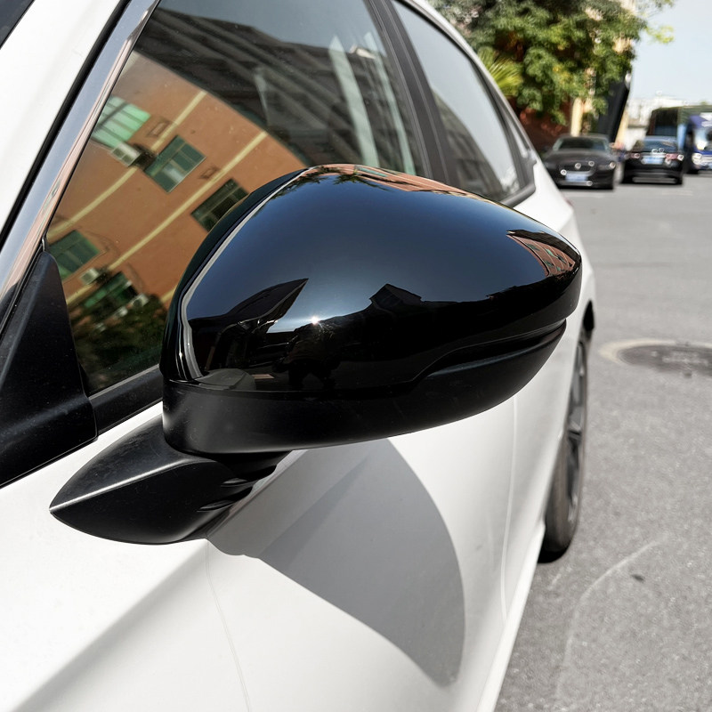 速发适用十一代思域型格尾翼外壳车门拉手幻夜套件黑化外观改装