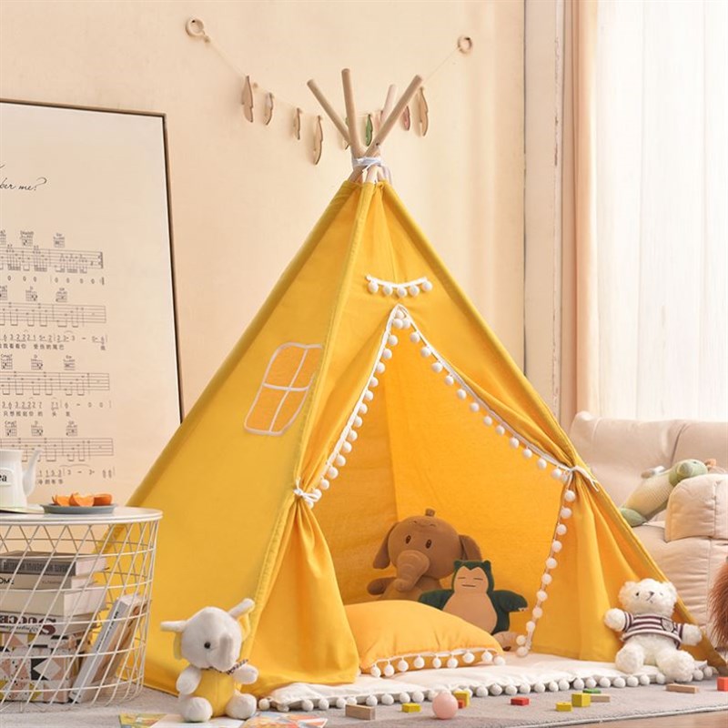 现货速发春游小帐篷三角儿童家庭房间小屋小孩玩具屋室内过家家屋