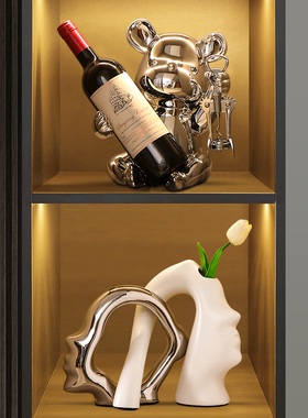 速发酒柜装饰摆件家居迁品轻饰高档客厅电视柜高端大气上档次乔奢