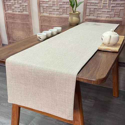 速发防水茶席垫子茶台布奢长款桌布茶桌旗盘垫布桌茶轻艺简约高端