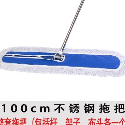 速发平板拖把大号除尘拖把排拖厚推线用布酒店工厂平棉宽长地拖家