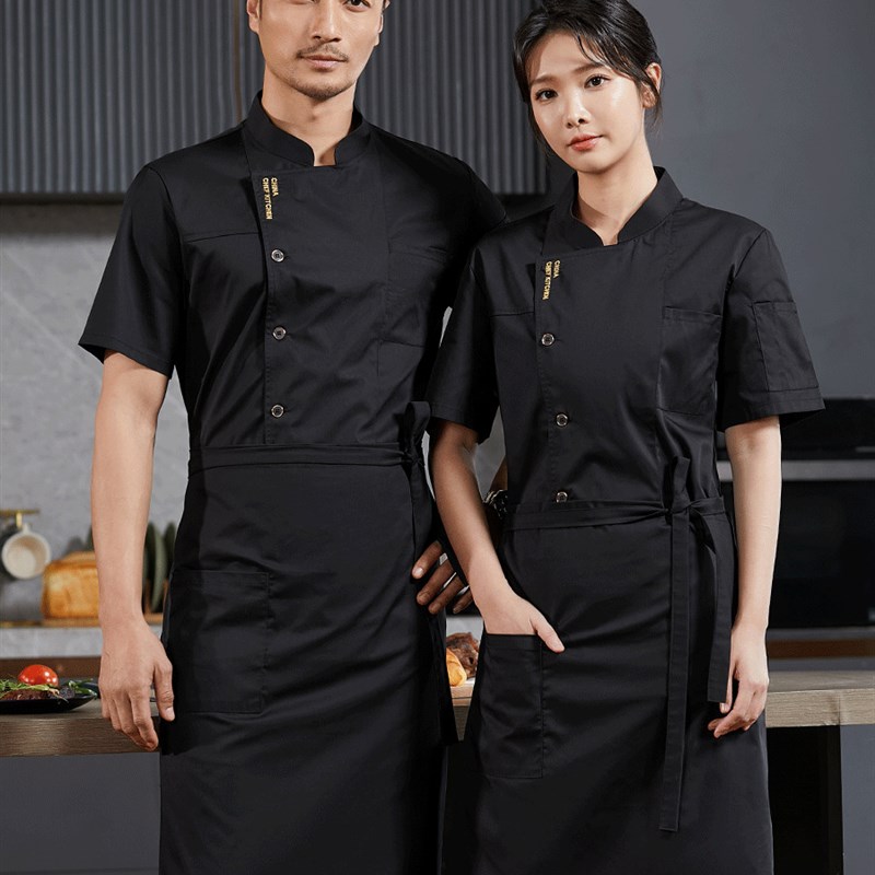 速发厨师工作服春夏装男酒饭店餐饮餐厅食堂后厨衣服烘焙厨房制服