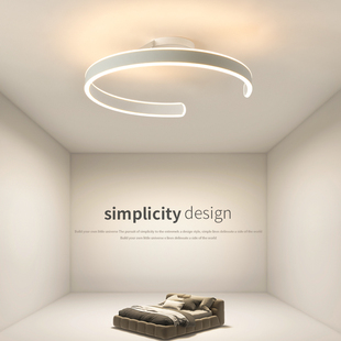 速发圆环卧室灯吸顶灯简约主厅灯创意儿童房间灯餐灯卧具J055