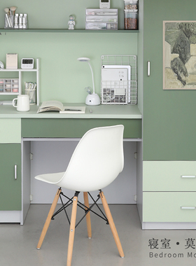 速发墙壁纸莫兰迪纯面风大学生留舍美学寝室桌色自粘贴宿白