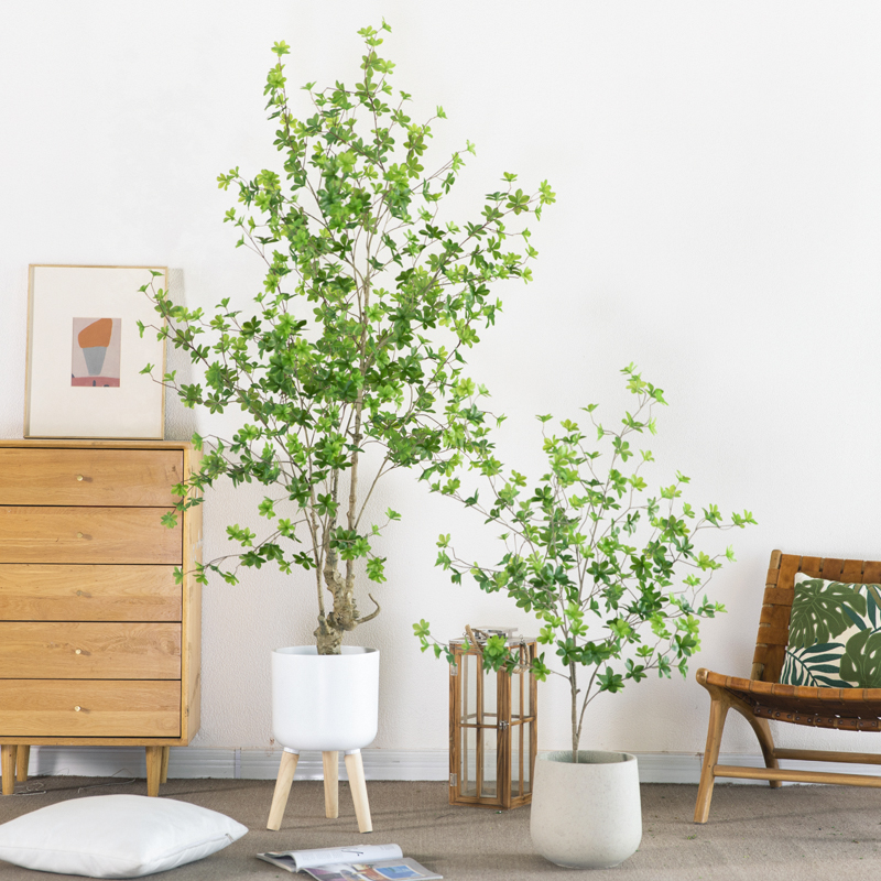 速发风植物吊绿树大型仿生落植室内家居盆栽钟地装饰摆件