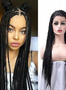 速发Box Brded Wigs L Frot Hddmaae Mro Brded Strght