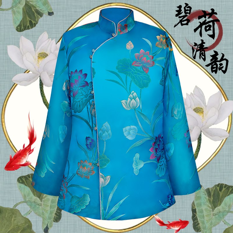 速发寿衣全套寿太太丧服款真丝七件套装人冲喜老服斜襟老老衣