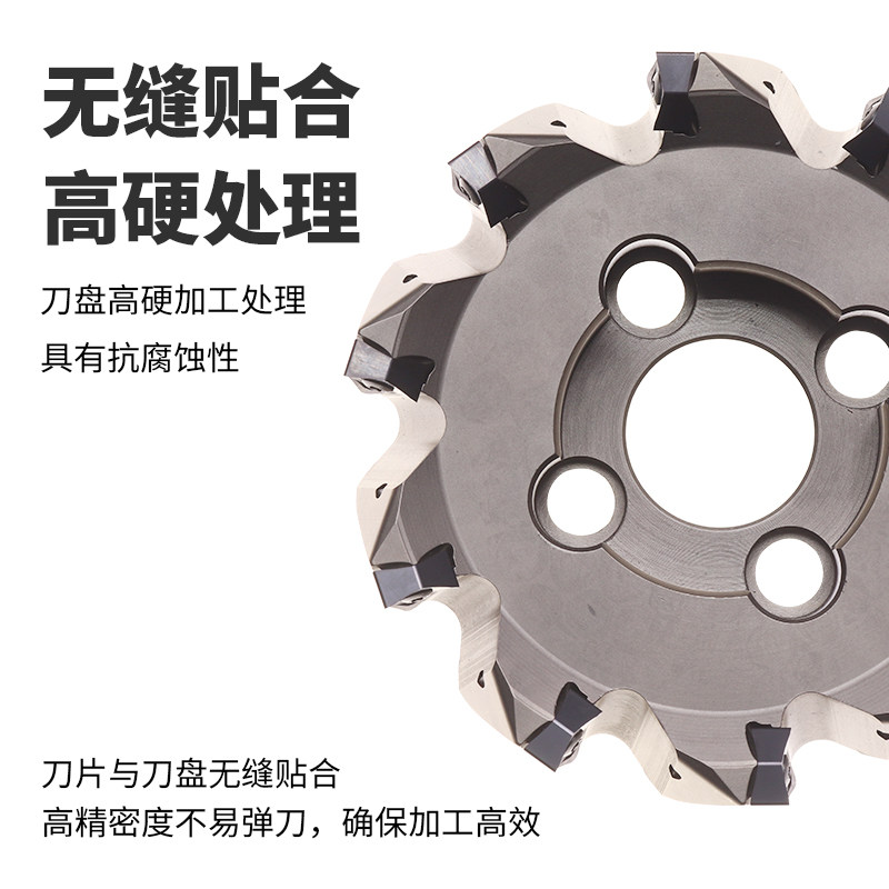 速发MZG0度双面六角大切深重切削数控铣刀盘MFW配WMU080608铣刀片