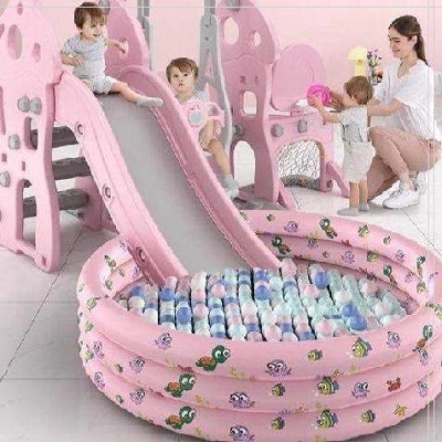 速发岁跳跳小孩床孩2岁合里组家小型家庭儿童滑滑梯室内家用多功-