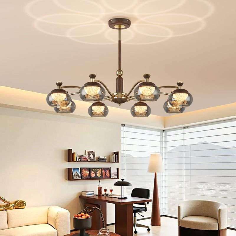 法式中古风客厅主灯美式复古卧室护眼吊灯轻奢水晶玻璃餐厅柿子灯,纺织面料/辅料/配套,纺织机械配件,淘宝优惠券,粉丝福利购,淘宝优惠卷