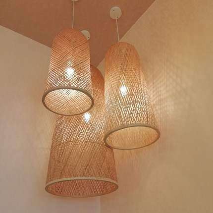 中式手工竹编竹艺竹篾灯笼 民宿客栈楼梯间大堂吊灯 火锅店咖啡厅,纺织面料/辅料/配套,纺织机械配件,淘宝优惠券,粉丝福利购,淘宝优惠卷