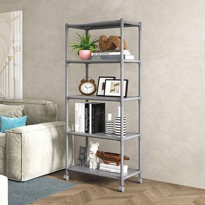 厨房置物架落地多层家用微波炉烤箱锅收纳架卫生间多功能储物货架