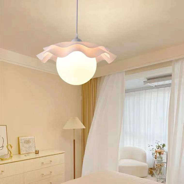 奶油风花瓣吊灯现代简约粉色餐厅小吊灯温馨浪漫网红卧室花朵吊灯,纺织面料/辅料/配套,纺织机械配件,淘宝优惠券,粉丝福利购,淘宝优惠卷