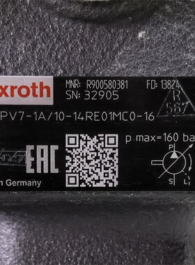 R900580381  PV7-1A/10-14RE01MC0-16  Rexroth液压变量叶片泵