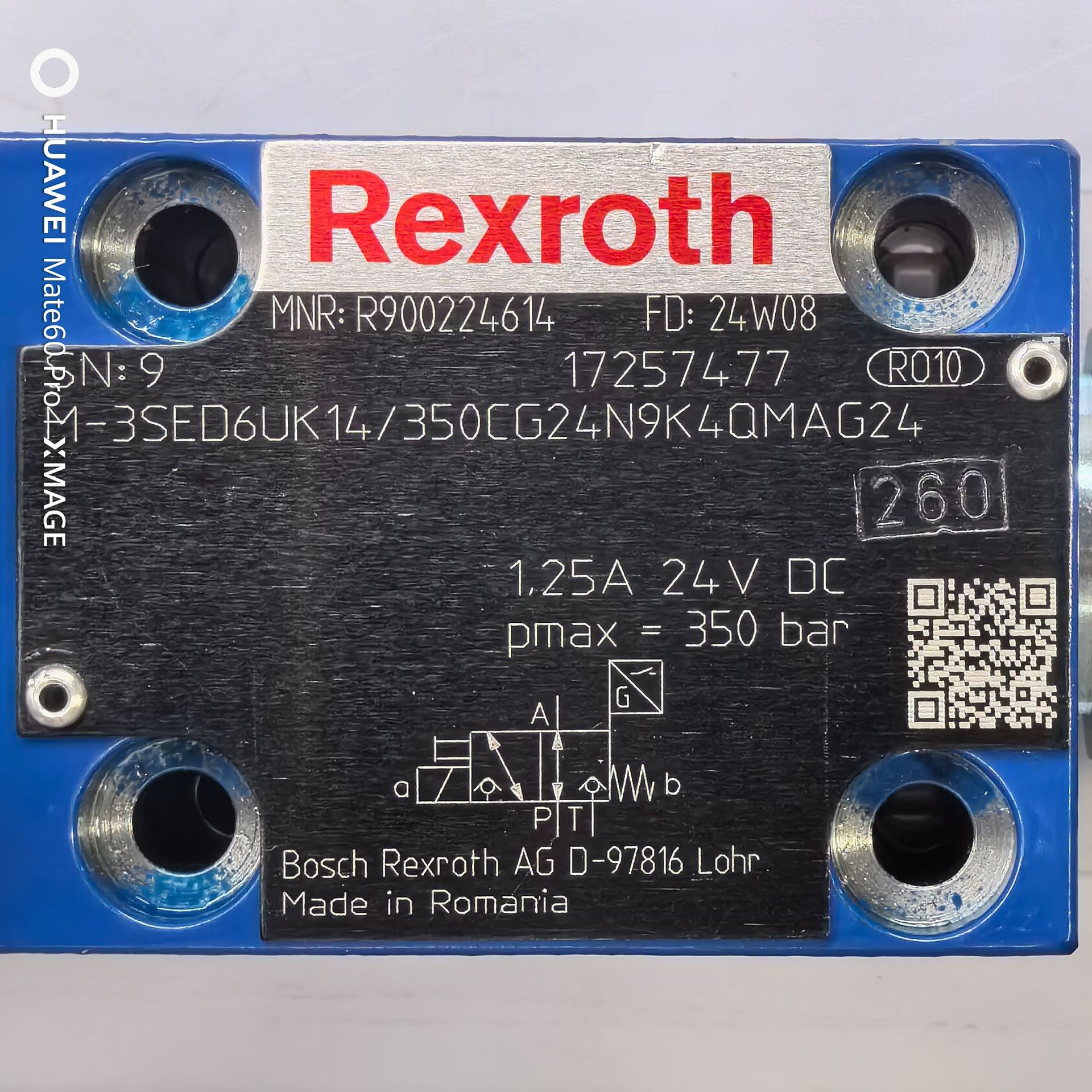 R900224614  M-3SED6UK14/350CG24N9K4QMAG24 # Rexroth液压阀