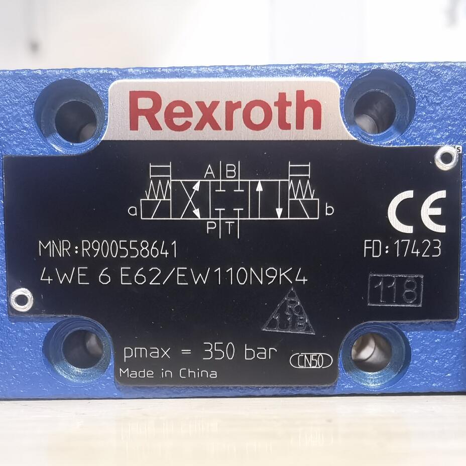 R900558641  4WE6E62/EW110N9K4 # Rexroth//力士乐，电磁换向阀