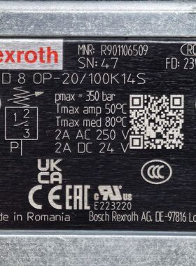 R901106509  HED8OP-20/100K14S # Rexroth//力士乐