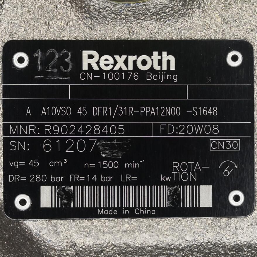 R902428405  AA10VSO45DFR1/31R-PPA12N00-S1648 # Rexroth