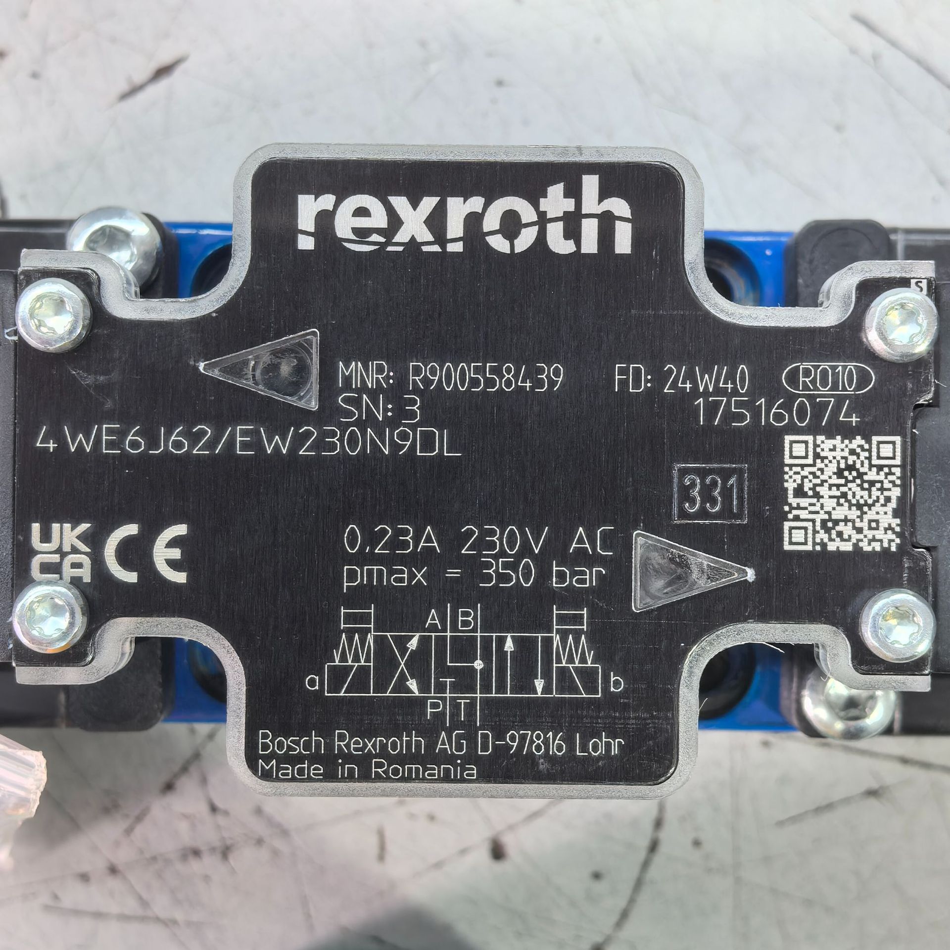 R900558439  4WE6J62/EW230N9DL # Rexroth液压阀