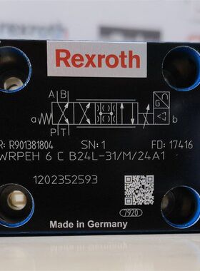 R901381804  4WRPEH6CB24L-31/M/24A1 # Rexroth//力士乐