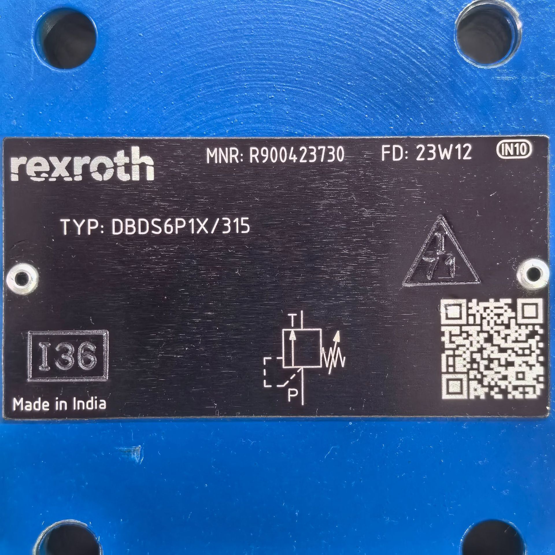 R900423730  DBDS6P1X/315 # Rexroth//力士乐，液压阀