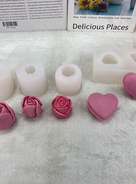 极速3D Tulip Silicone Candle Mold Handmade Soap Plaster Resi