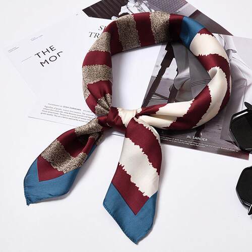 极速@Hot Luxury Silk Womens Scarf Square Hijab Headband Sca