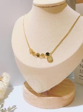 极速-XL5751 fashion tend new collarbone chain disc M necklac
