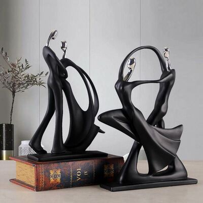 极速Nordic Art Dancing Couple Resin Figure Ornaments Figurin